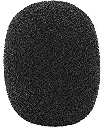 Zunate Mikrofon-Windschutz, Schwarzer Schallabsorbierender Schwamm Mikrofonabdeckung Handmikrofon-Windschutz -Revers-Headset Mikrofon-Windschutz
