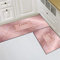 ZZDXL 2Stk Küchenteppich Rosa Küchenläufer Teppich Für Küche Waschbarer rutschfest Läufer Küchenmatte Weich Und Superabsorbierend Waschbar In Waschmaschine（50X80+50X160Cm）