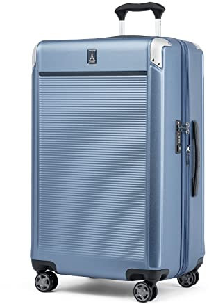 Travelpro Platinum Elite Hartschalen-Koffer mit drehbarem Rollen, TSA-Schloss, Hartschale, Polycarbonat-Koffer, Dunkelblau, Checked- Large 28-Inch