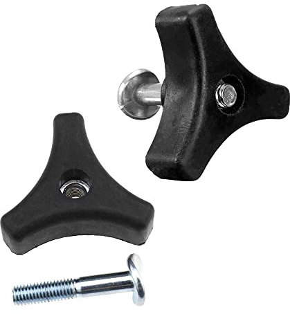 SagaSave Rasenmäherteil, 2x 8 mm Muttern und Schrauben, 35 mm Gewindelänge, für viele Rasenmäher, WGP-HA4137B-LF