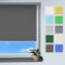 Rollmayer Classic Rollo Klemmfix ohne Bohren, Seitenzugrollo Rollo für Fenster und Tür (Classic Graphit, B40cm x H150cm)