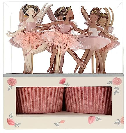 Meri Meri Ballerina-Cupcake-Set, 24 Stück