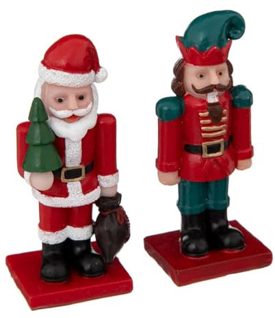 FEERIC LIGHTS & CHRISTMAS - Krippenfiguren weihnachtsdorf haselnussknacker x2
