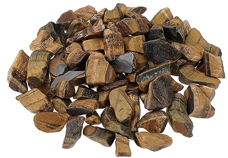 NKlaus Edelsteine Tigerauge 300g Wassersteine Mineralsteine, 1 Stück