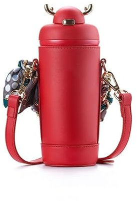 VIYOLI Travel Reusable Thermos Cup, for Fiat/Abarth 500 Leakproof Insulated Mug Vacuum Insulation Suitable for hot and Cold Drinks