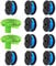 Greenworks G24LT Bobine de fil pour débroussailleuse Greenworks G24LT, G24LTK2, G24LT30M, G24LT30M, G24LT30MK2 (10 bobines + 2 couvertures)