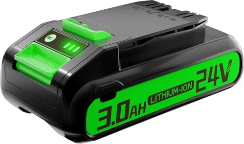 Geelink Batteria di ricambio da 24 V G24b2 per batterie Greenworks da 24 V G24B2 G24B4 29842 29852 compatibile con utensili a batteria 20352 22232 2508302 (capacità reale)