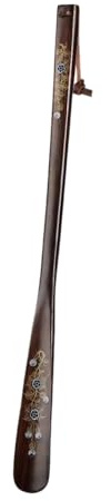Chausse-Pied Corne à chaussures à Long manche en bois, dispositif de levage de chaussures domestiques, outil de poignée de chaussure, extracteur de chaussures coulissant Convient à Toutes Les Tailles