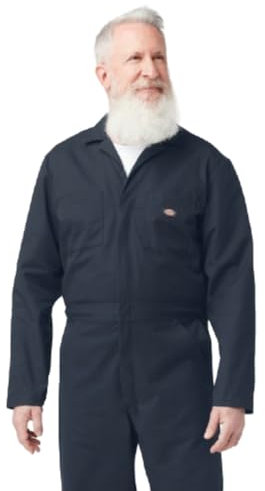 Dickies Long Sleeve Coveralls, DARK NAVY, 2X RG