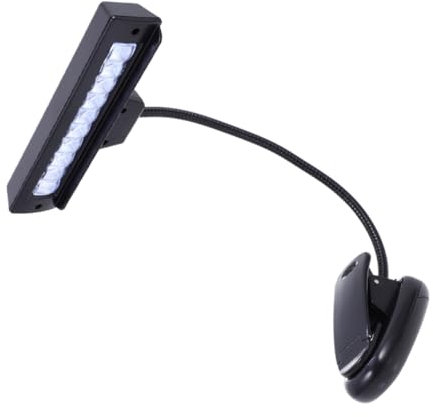 HEMOTON Dimmbar Orchesterlampe Led Wiederaufladbare Notenpultleuchte Mit Touch-funktion Und Usb-anschluss Als Flexible Tischlampe Oder Cliplicht