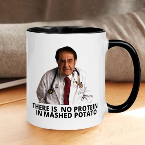 400 ml humorvoller Doktor-Thema-Trinkbecher, motivierender Becher, lustiger Gewichtsverlustbecher, Keramik-Trinkbecher mit ergonomischem Griff, mikrowellengeeignet, Kaffeetasse, Tasse Dr. Now Why You