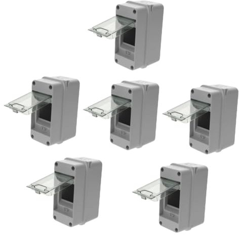 SOLUSTRE 6stücke Indoor Und Outdoor Verteilerkasten Schutzbox Mit Deckel Für Stromverteilung Werkstätten Und