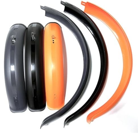 Schutzbleche Mountainbike Fahrradkotflügel 24/26/20 Zoll x 4,0 Fat Tire Mud Guards Kotflügelsatz Kotflügel for Zusammenklappen von Schnee E-Bike MTB Fahrradzubehör Fahrrad Schutzblech(Black 20x4.0)
