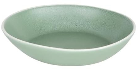 Olympia Chia Porcelain Coupe Bowl 220mm, Green, Pack of 4 | Resists chipping and cracking during busy commercial dinner and salad service to ensure long-lasting tableware durability.