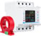 Jadeshay Stromzähler 3 Phase 4P 100A Drehstromzähler 3 Phasen Wlan Smart Meter Tuya WiFi Smart Circuit Breaker Über Unterspannungsschutz, Intelligenter Leistungsschalter mit Mehrfachschutz 380VAC(02)