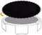 Trampolinmatte 3,6 m mit stabilen V-Ringen, verstärkt und UV-beständig für Sicherheit, inklusive Karabinerhaken und Handschuhen, Ersatzmatte für Trampolin (ohne Federn)