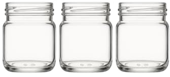 made in home - Mini bocaux en verre de 40 ml, pots à épices avec couvercle à visser, bocaux en verre, bocaux à essai, pots à confiture, petits pots à miel, bocaux ronds (sans couvercle, 80)