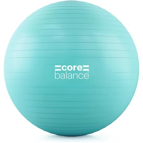 Core Balance, berstsicherer Gymnastikball - für Fitness Yoga Schwangerschaft - 55cm 65cm 75cm 85cm - inkl. Luftpumpe