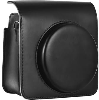 Instant Camera Storage Case Camera Bag PU Leather Magnetic Buckle with Shoulder Strap Compatible with Fujifilm Instax Square SQ40/ SQ1