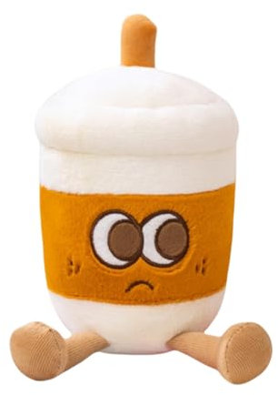 Monozoz Tea Cup Plush - Cute Coffee Cup Plush,Soft Skin Friendly Kids' Role, Mug For Boy Girls Home Decor