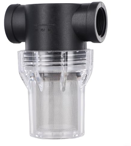 Yjdoorplay Filtro per tubo di irrigazione, per irrigazione da giardino, schermo a rete in linea, filtro per tubi, filtro per pompa dell'acqua, per tubo dell'acqua di ingresso (3/4 40 maglie)