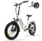 VAKOLE VT4 E-Bike Klapprad 20 Zoll Elektrofahrräder mit 36V 13Ah Akku, 20x3.0 Zoll Reifen Fatbike, EU-konformes Ebike für Herren Damen (Weiß)