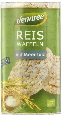 dennree Reiswaffeln, Meersalz, 100g (2)
