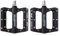 UPANBIKE Fahrradpedale 9/16 inch Mountainbike Rennrad Fahrrad Pedale Bearing Composite Nylon Flatpedale MTB BMX,Schwarz