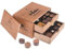 CHOCOLISSIMO - Schokolade Geschenk - 10 Pralinen ohne Alkohol - im Holzkästchen - Weihnachtsschokolade, Geschenk zu Weihnachten, alkoholfrei - für Frauen, Männer, Mama, Papa - Merry Chocolaterie