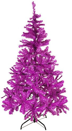 Mojawo Der Weihnachtsbaum ! Künstlicher Tannenbaum Lila/Pink 180 cm Christbaum inkl Ständer