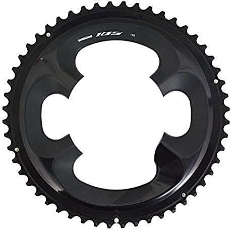 SHIMANO Plato 52D R7000 105 52/36 Ciclismo, Adultos Unisex, Negro(Negro)