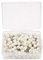 Akozon Karte Reißnägel Markierung Push Pins 200 stücke Runde Ball Kunststoff Pushpin Thumbtack Pins Dekorative Karte Tacks Push Pins DIY Werkzeug(Weiß)
