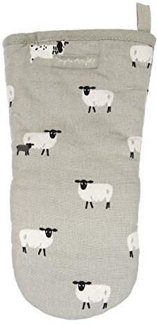 Sophie Allport - Sheep Oven Mitt, 100% Cotton, Single Oven Glove, Machine Washable