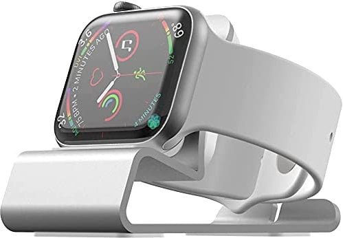Charger Stand for Apple Watch Series 8/SE2/7/6/5/4/3/2/1, Aluminum iWatch Charging Stand Dock Station Holder Support Nightstand Mode for iWatch 45mm/41mm/44mm/40mm/42mm/38mm