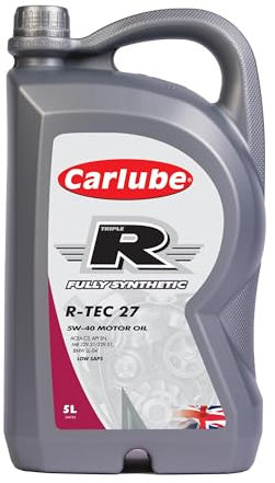 CarLube Triple R 5W-40 C3 Low Saps huile 100% synthétique R-TEC 27, 5 L