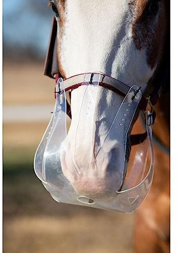 KM Elite ThinLine Flexible Filly Grazing Muzzle - Soft Light & Durable Protect from Overeating (Large)