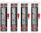 Montagekleber 4 x 310ml | weißer Montagekleber mit hoher Anfangshaftung | 130kg/m2 | zur Befestigung von Sockelleisten | extra Stark haftend | Konstruktionskleber Styroporkleber Baukleber | Kartusche