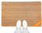 LucaHome - Felpudo Entrada casa 45x80cm - Felpudo Coco Liso con Base Antideslizante - Exterior e Interior - fácil de Limpiar - Resistente para hogar, Oficina, terraza y jardín