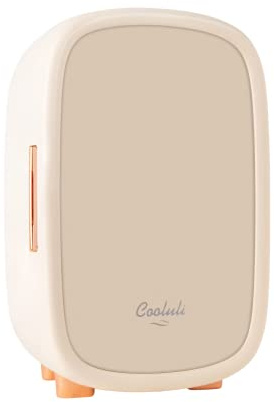 Cooluli Beauty Pearl White 12 Liter Hautpflege-Kühlschrank für Make-up, Kosmetikerbedarf, Hautpflege-Werkzeuge, Kosmetik – Damen, Teenager, niedlicher Mini-Kühlschrank & Organizer