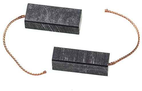vhbw 2x Kohlebürste 27 x 11 x 8 mm kompatibel mit Flymo GLE S | GTE -1.4, GTE-02, XE47S, DXE, E47, XE38, J 5160, XE 38-02 Rasenmäher