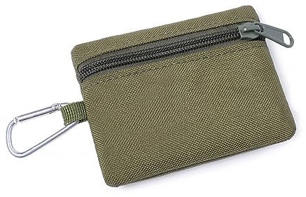 Pochette EDC Molle, Porte-Monnaie Extérieur EDC Étanche avec Mousqueton de Type D Mini Porte-clés Portable EDC Pochette pour Camping Randonnée