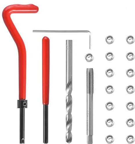 CENPEK 15pcs M10 x 1,25 Gewinde Reparatur Set, Auto Spiralspule Reparatur Set, Kompatibel Handwerkzeug Set