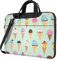 Tragbare Laptoptasche mit Eistüten und Schulterriemen, Schwarz, 13 inch