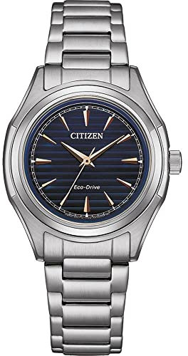 CITIZEN Damen Analog Japanisches Quarzwerk Uhr mit Edelstahl Armband FE2110-81L