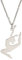 Amaxer Gymnastik Halskette für Mädchen Edelstahl Gymnastik Schmuck Geschenke Anhänger Halskette für Turnerin Frauen Mädchen, L50, Edelstahl