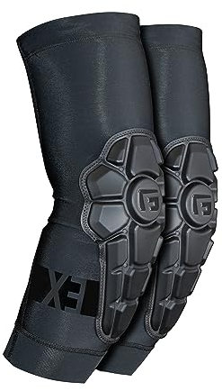 G-Form Pro-X3 Ellbogenschützer - Dirt Bike & Mountain Bike Ellbogenschützer - Fahrradzubehör - Triple Matte Black, Jugend L/XL