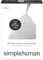 simplehuman Extra starke Müllbeutel mit Kordelzug, 50% PCR-Gehalt, 50% PCR-Inhalt, 50 Stück