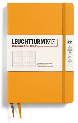 LEUCHTTURM1917 368497 Notizbuch Paperback (B6+), Hardcover, 219 nummerierte Seiten, Rising Sun, Dotted