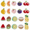 arricraft 60 Stück Obst-Aufnäher Zum Aufbügeln, Aufnäher Aus Polyester Mit Sommerfruchtmotiv, Bestickt, Selbstklebend, Wassermelone, Zitrone, Ananas, Formen Für Kleidung, DIY-Zubehör