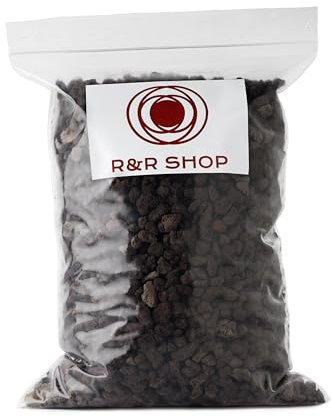 R&R SHOP – Fine Lava Rock for Plants, 100% Natural PH Neutral, Ideal for Germination, Ventilation Improving Plant Growth, 5-15 mm (1L)